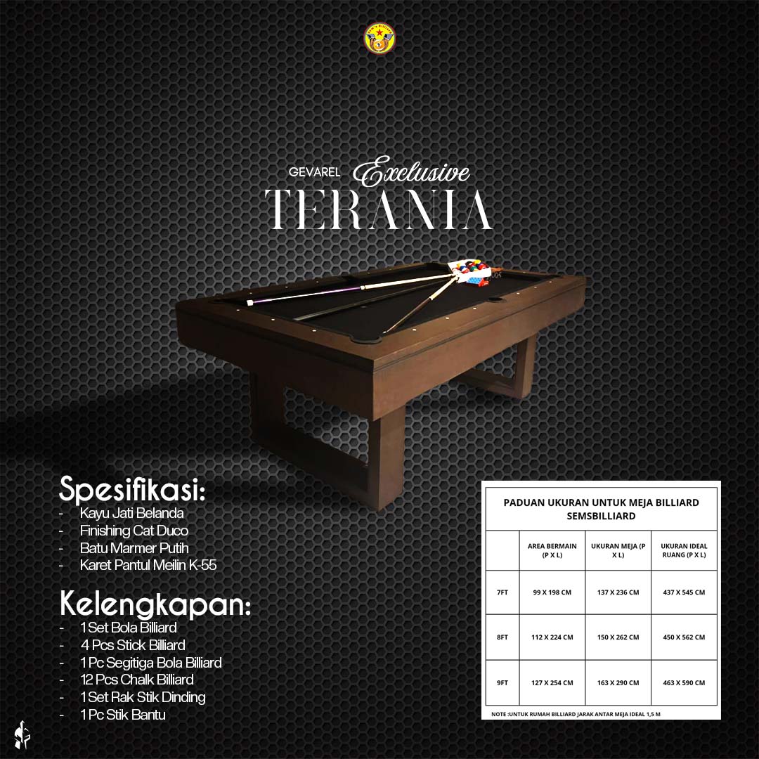 Meja Billiard Gevarel Exclusive - Gambar 2
