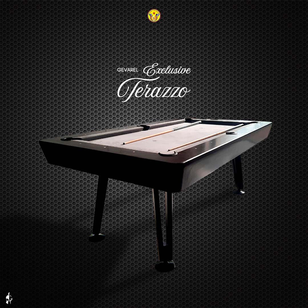 Meja Billiard Gevarel Exclusive Terazzo - Gambar 3